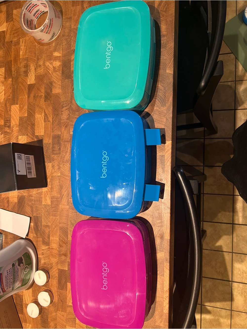 Bentgo Kids Bento Lunch Box - Teal, Blue, Pink